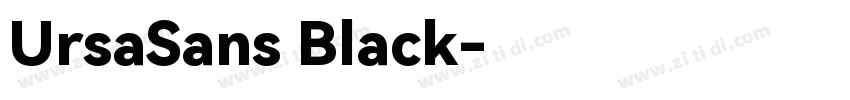 UrsaSans Black字体转换 UrsaSans Black字体转换